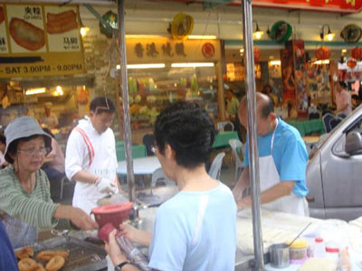 Yaw Char Kuey street food stall in Jalan Alor